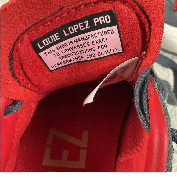 Converse Mens Size 5 Women’s 6.5 Louie Lopez Pro Ox Suede Sharkskin/Casino - Picture 4 of 12